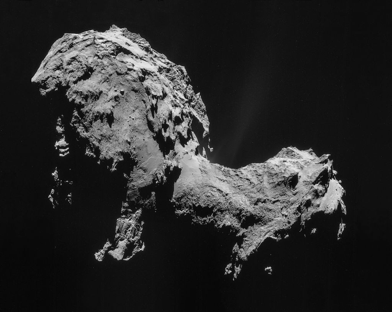 The comet 67P/Churyumov–Gerasimenko.